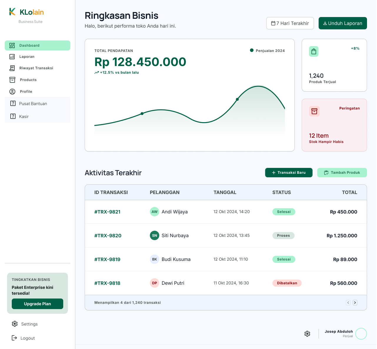 Seller Dashboard